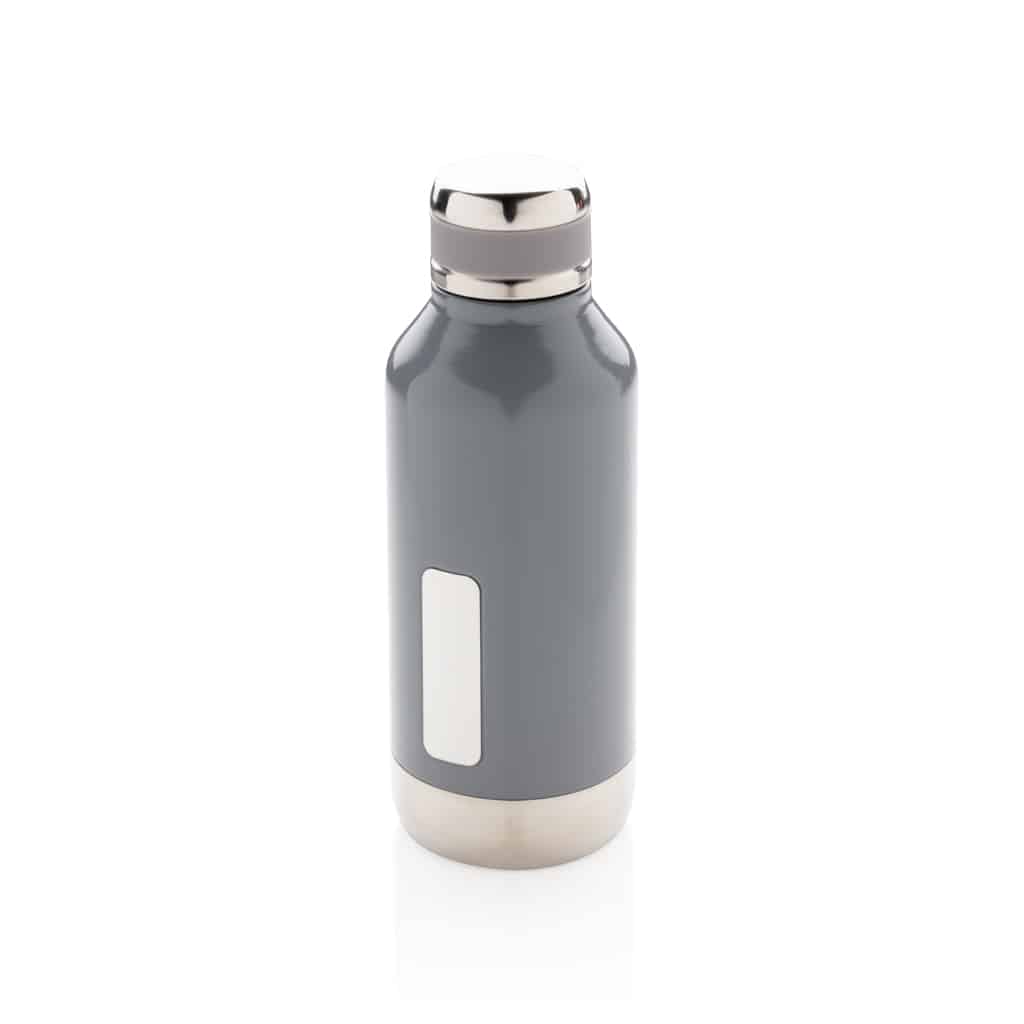 Bouteille étanche avec plaque