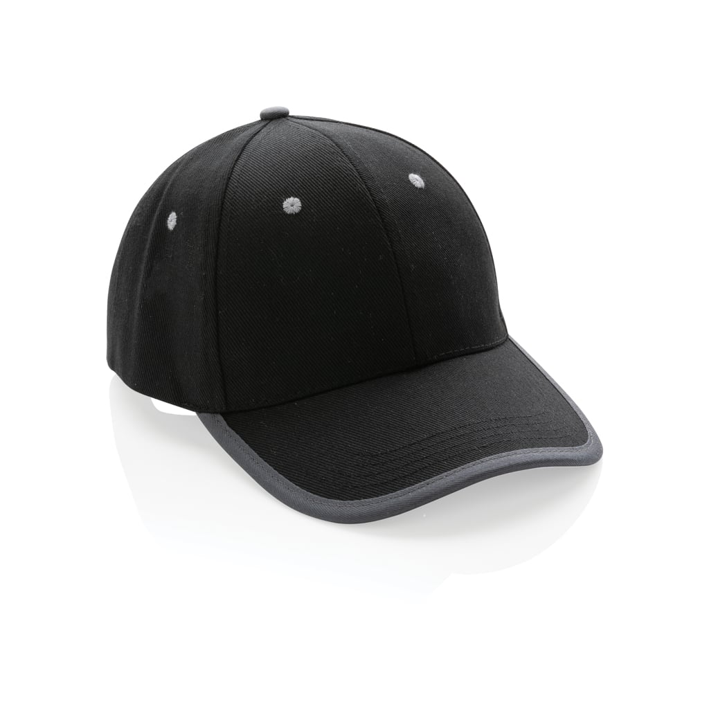 Casquette contraste 6 panneaux coton recyclé Impact AWARE™