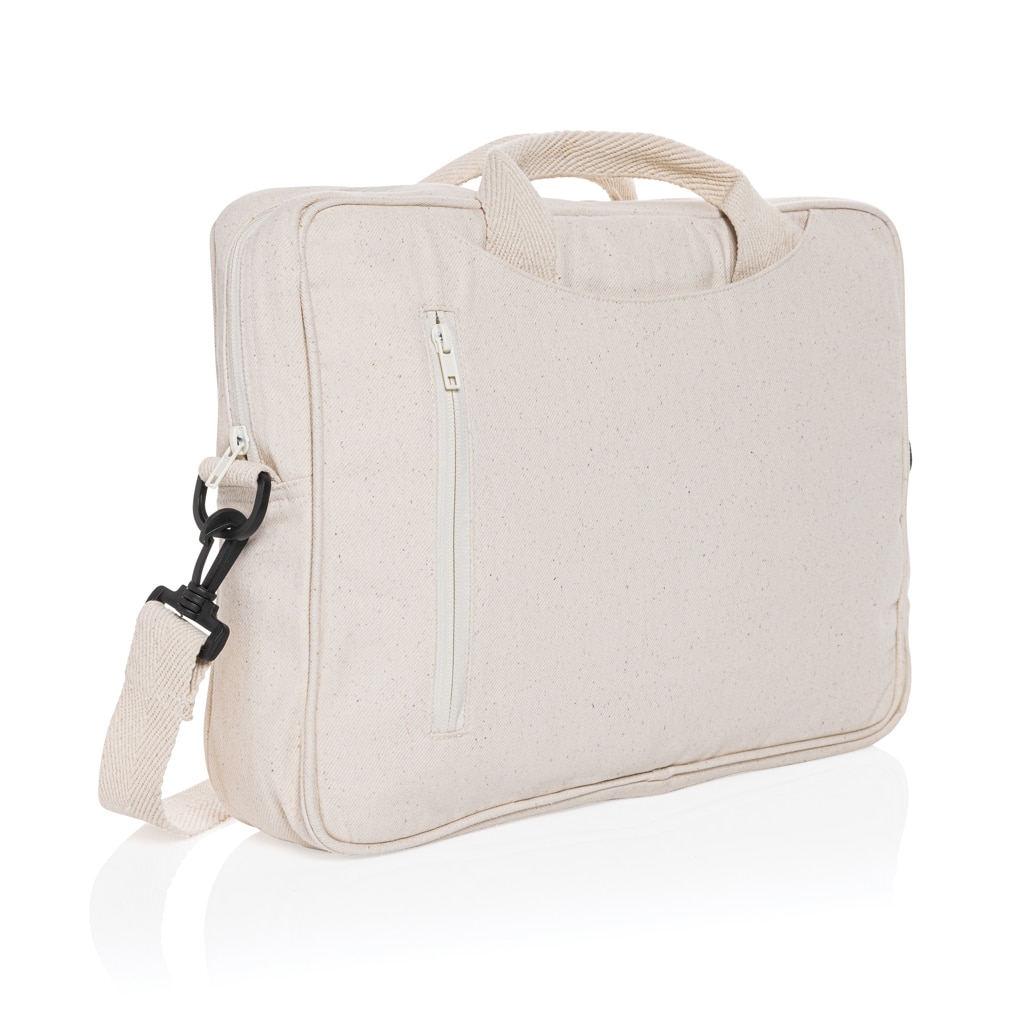 Sacoche ordinateur 15,4 » en coton recyclé AWARE™ Laluka