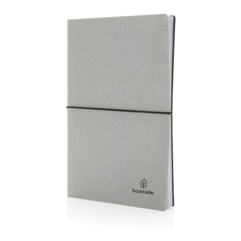 Carnet de notes A5 en cuir recyclé GRS