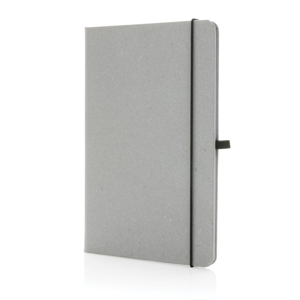 Carnet A5 à couverture rigide en cuir recyclé GRS