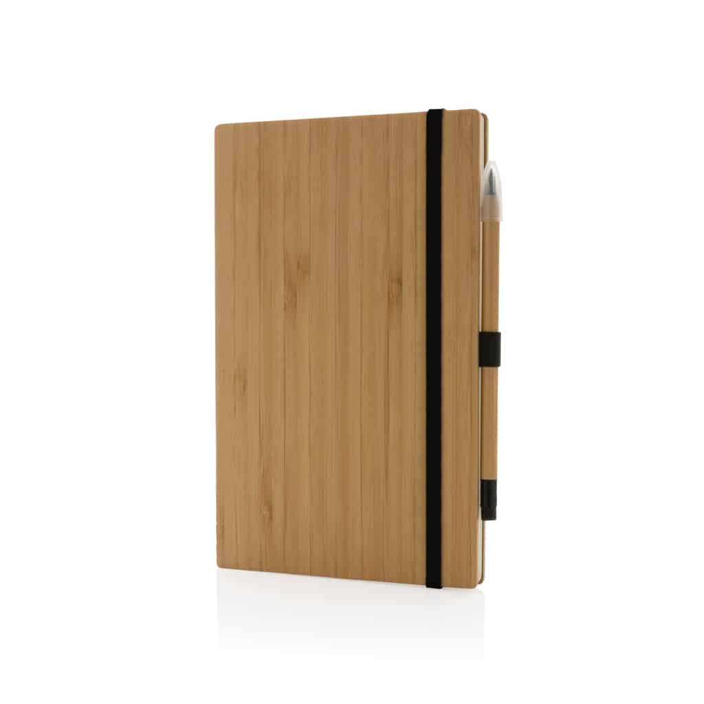 Set avec carnet et crayon infini en bambou