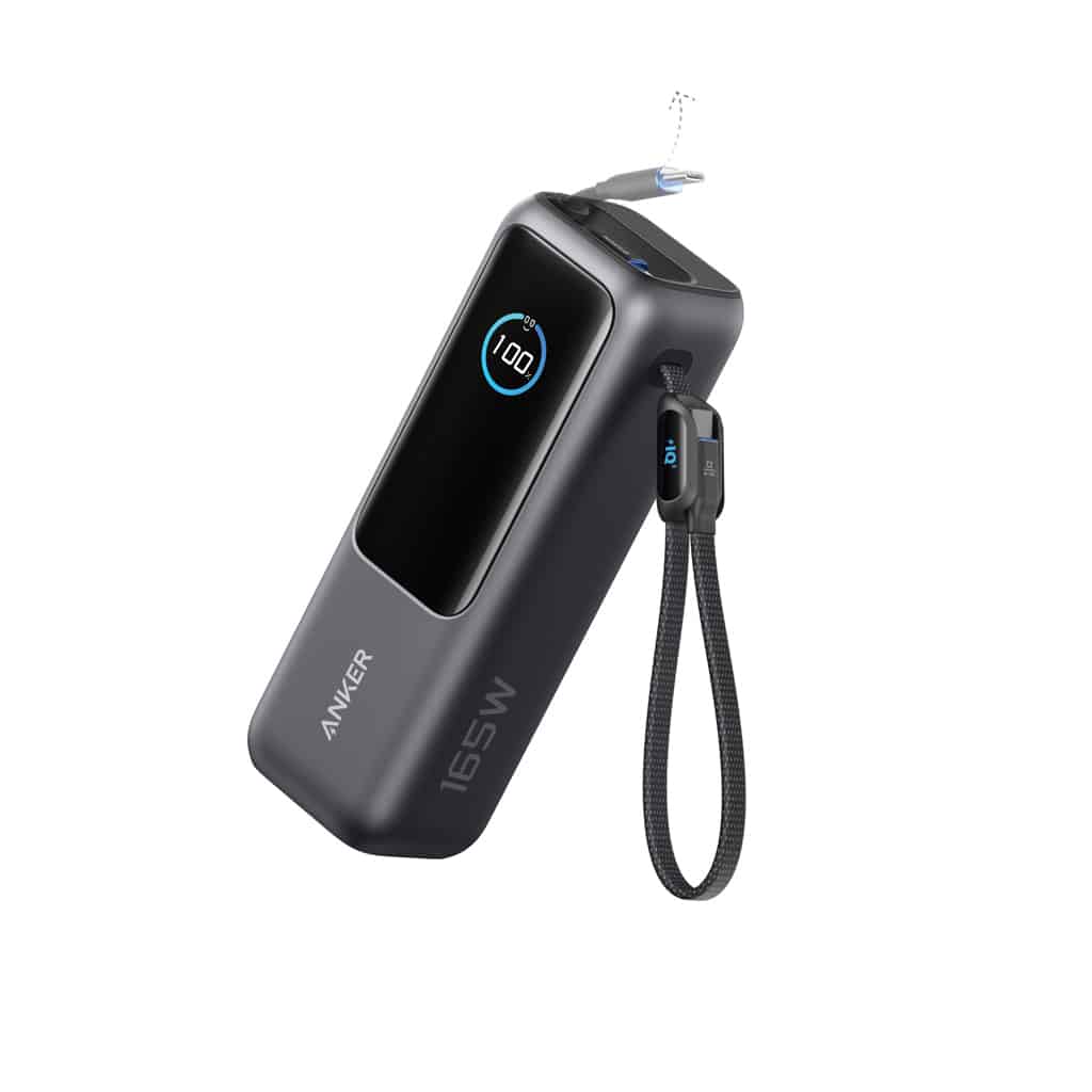 Powerbank 25.000 mAh et 165 W avec câble intégré  Anker