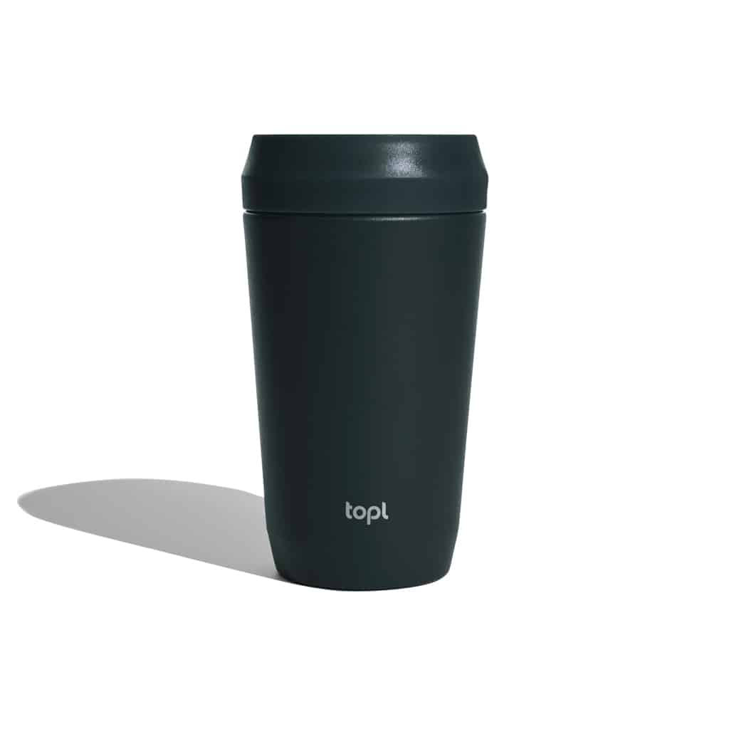 Mug 354 ml avec couvercle 360 en acier recyclé Topl
