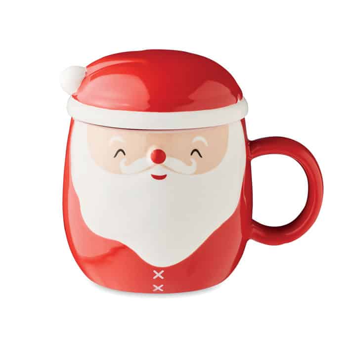 SANTA – Ceramic mug with lid 370 ml