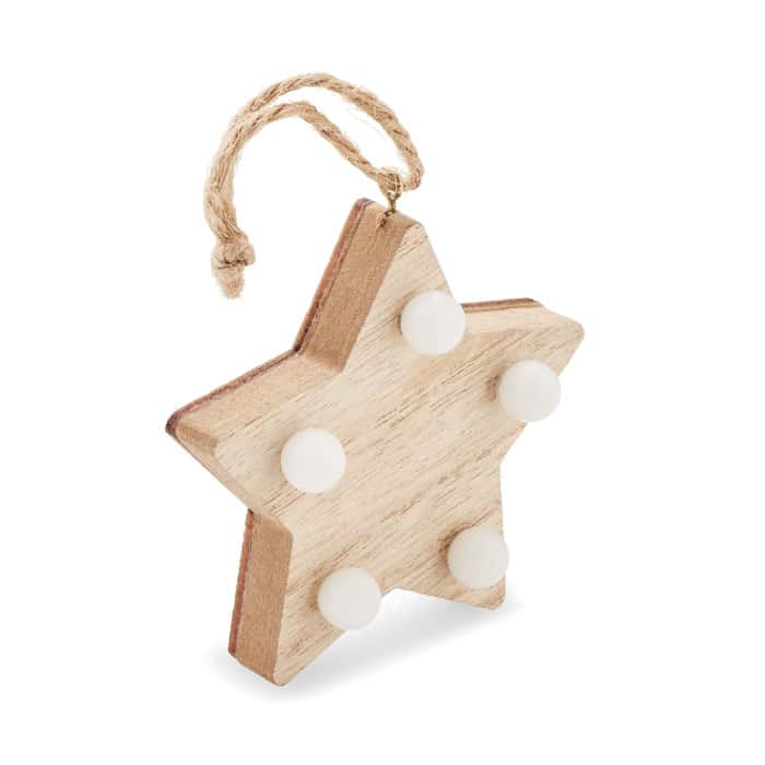 LALIE – Wooden weed star with lights