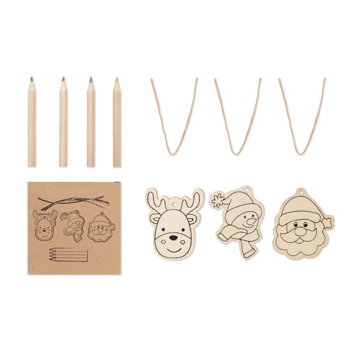 FUNCOOL – Drawing wooden ornaments set