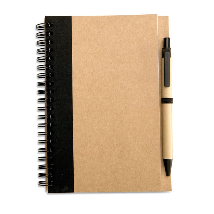 SONORA PLUS – Bloc-notes recyclé et stylo