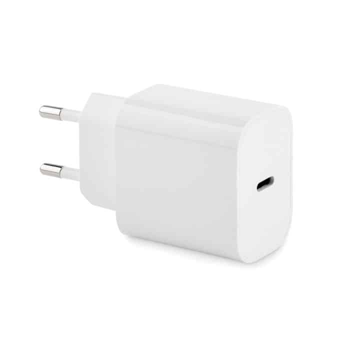 PLUGME – 20W 2 port USB charger EU plug