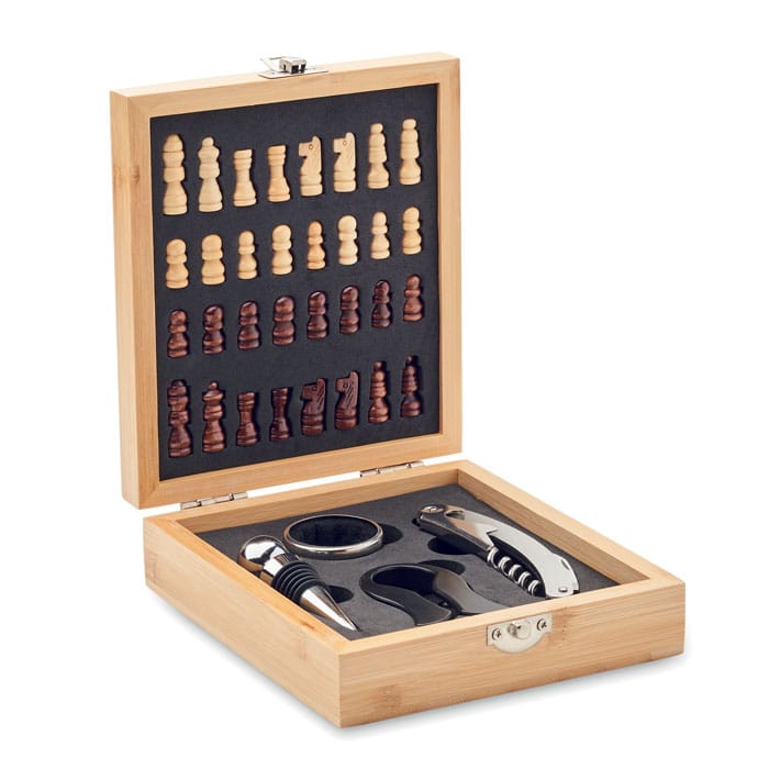 CHESSET – Set à vin et jeu d&rsquo;échecs