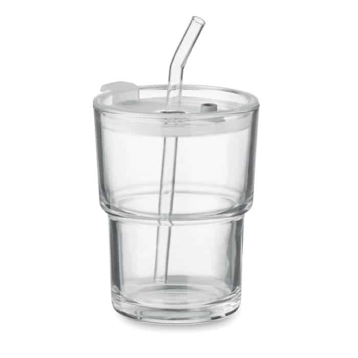 SIP – Gobelet verre et paille 400ml