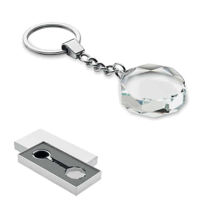 ROUNDWARD – Porte-clés rond en verre