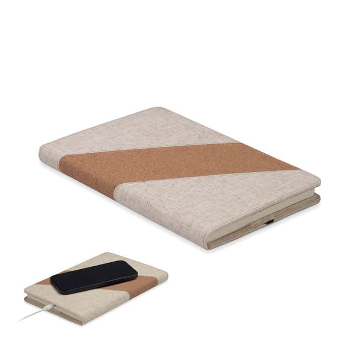 CORTONA – Carnet A5 avec chargeur 15W