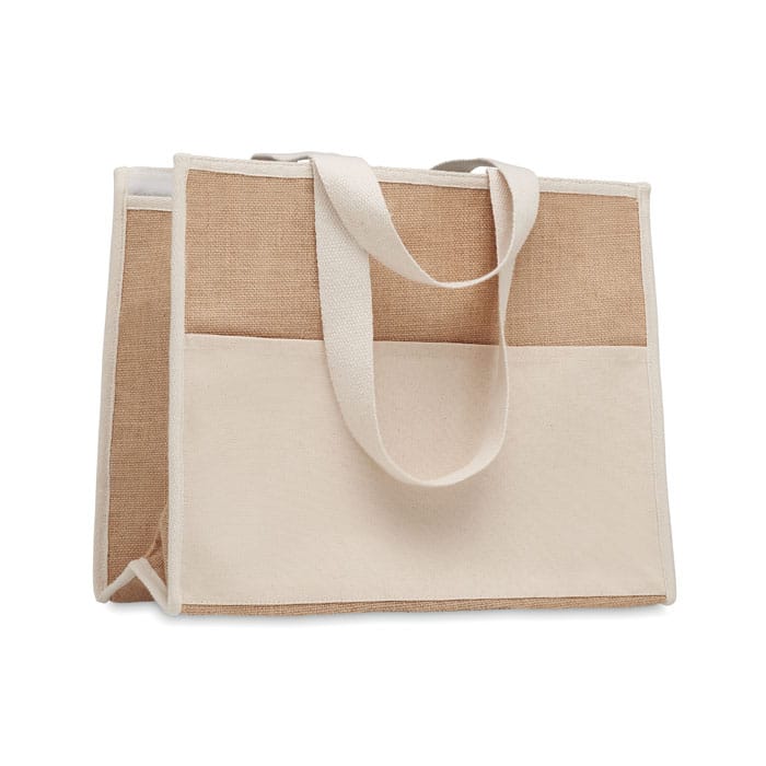 CAMPO DE GELI – Sac shopping en toile et jute