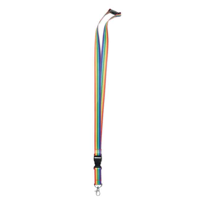 BOWYARD – Lanyard en RPET arc-en-ciel