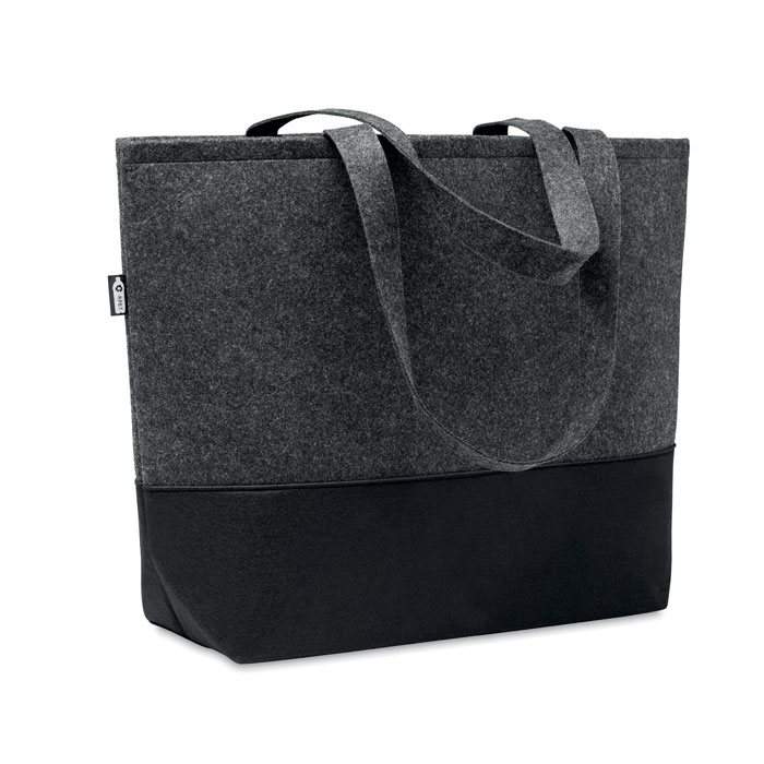 DUO INDICO – Sac shopping en feutre RPET