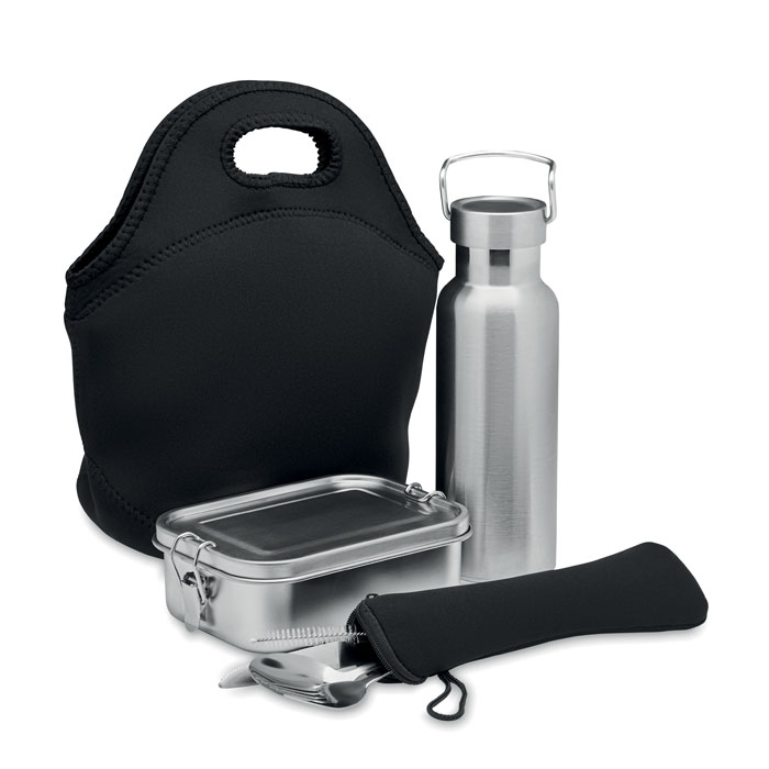ILY – Set à déjeuner en acier inox.