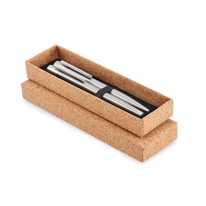 GRAZ SET – Stylos en acier inox. recyclé