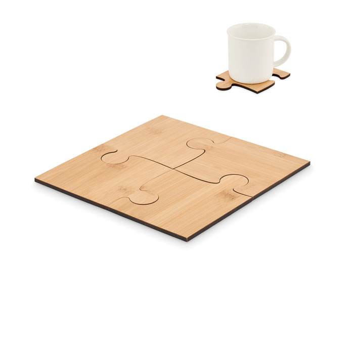 LEPY – Lot de 4 sous-verres puzzle