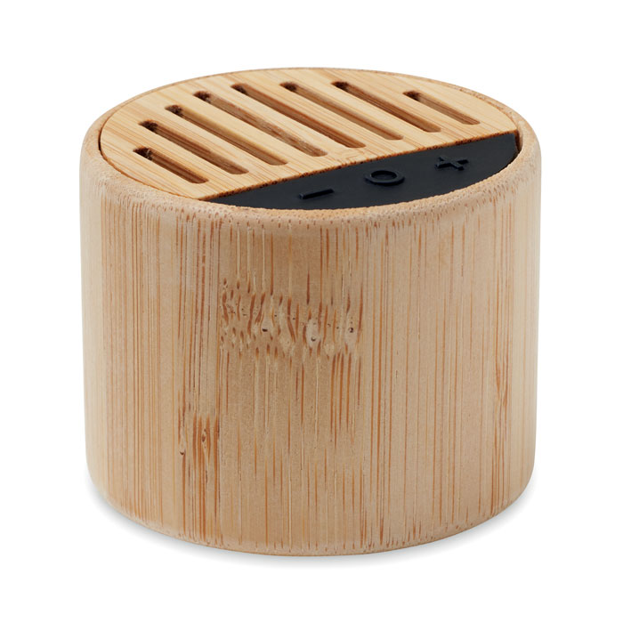 ROUND LUX – Haut-parleur sans fil bambou