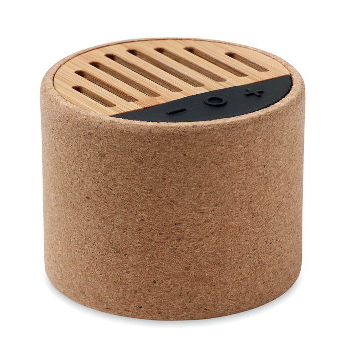 ROUND + – Haut-parleur sans fil liège