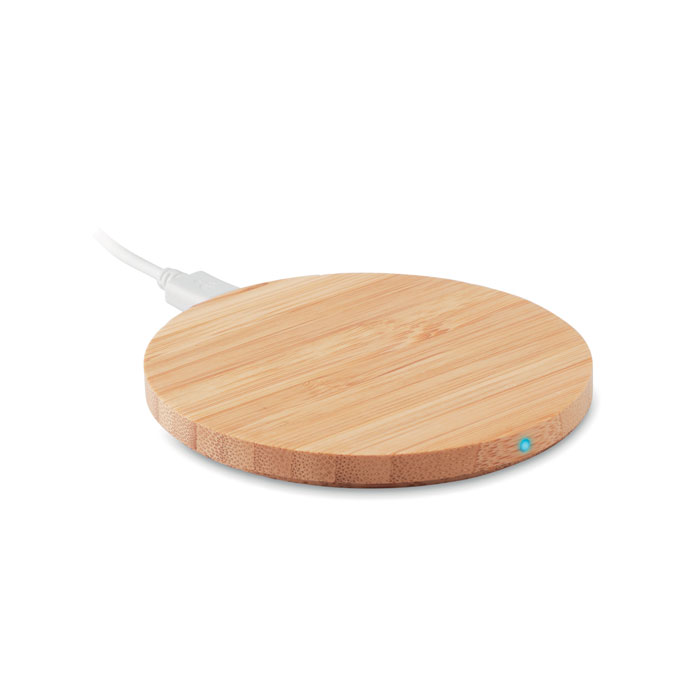 RUNDO LUX – Chargeur sans fil en bambou 15W