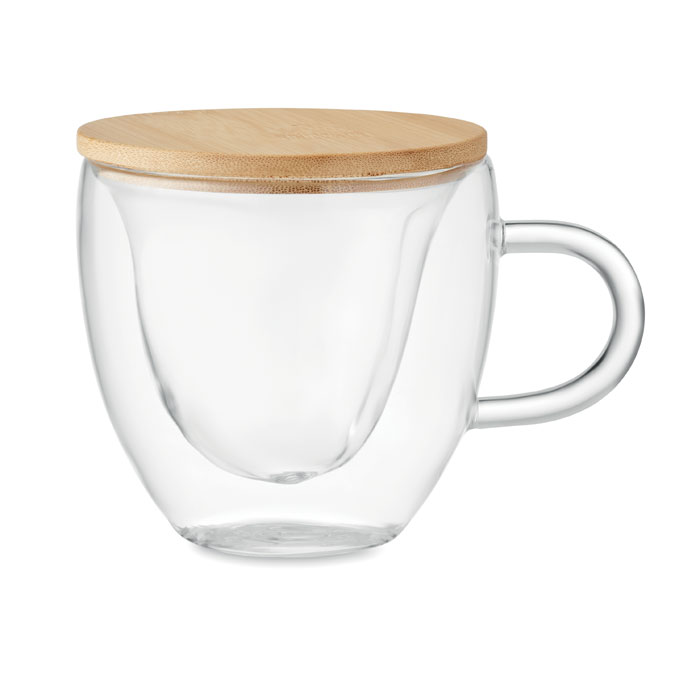 CORAMUG – Tasse borosilicaté double paroi