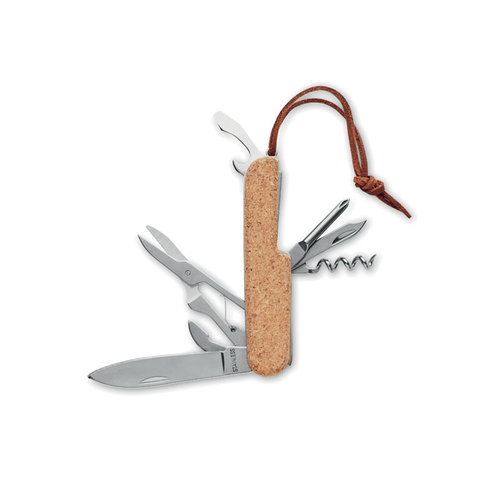 MULTIKORK – Couteau de poche multifonction en liège