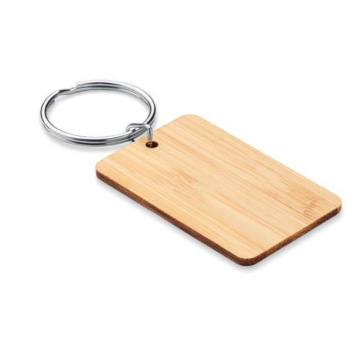 ANGLEBOO – Porte-clés rectangulaire bambou