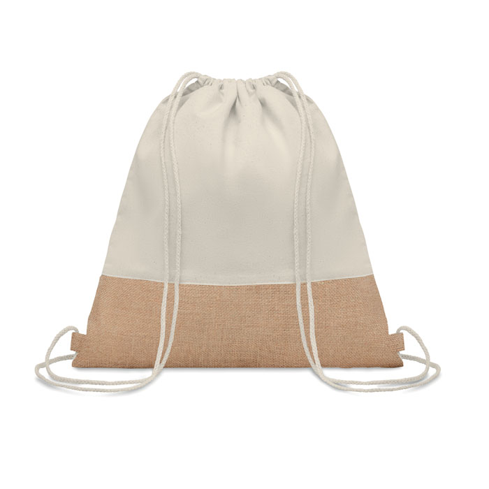INDIA – Sac à cordon avec détails jute