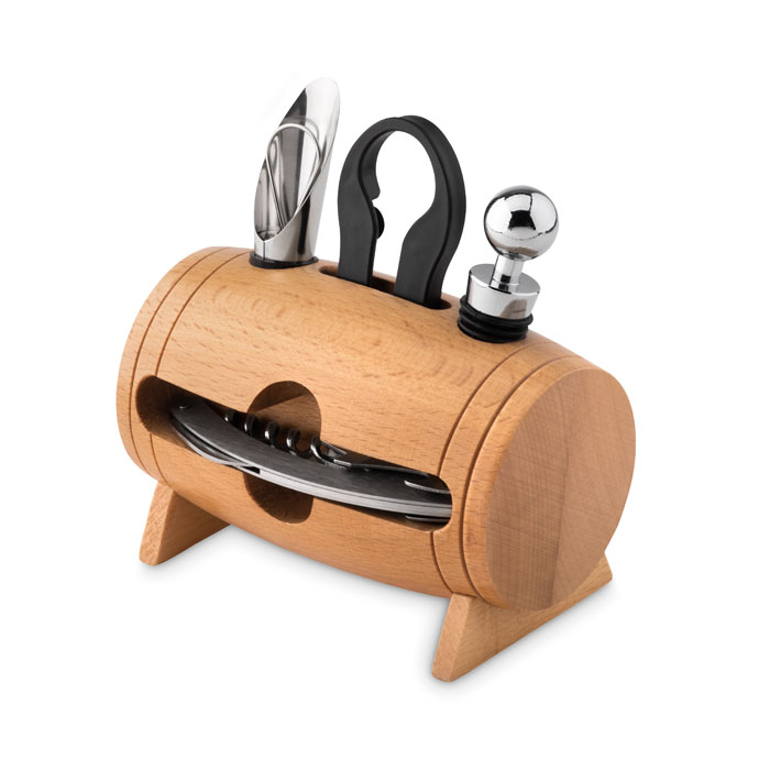 BOTA – 4 accessoires à vin en tonneau