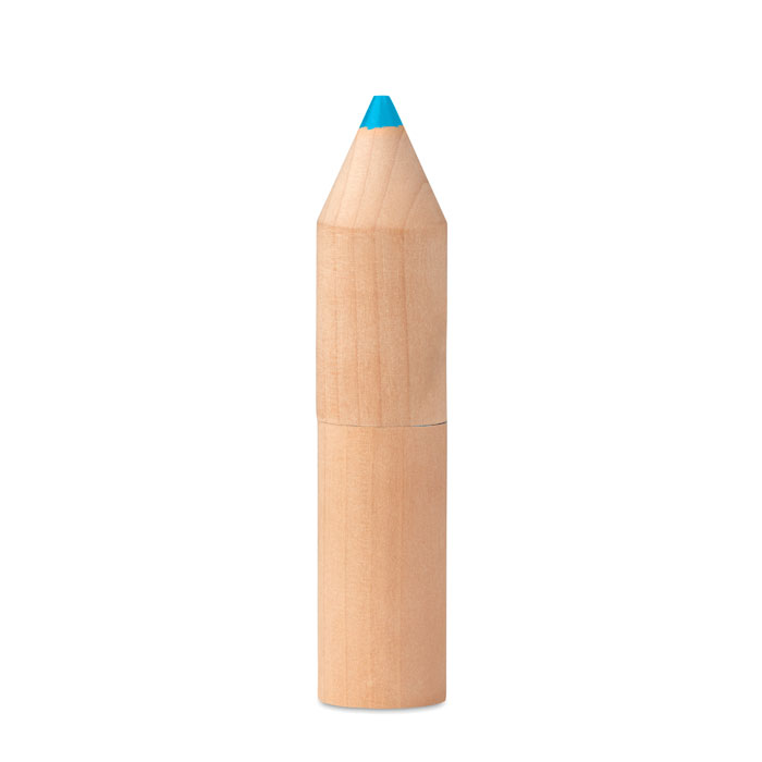 PETIT COLORET – 6 crayons dans un étui en bois