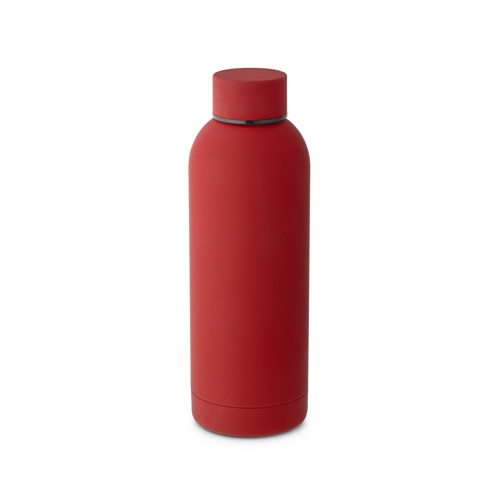 Gourde isotherme rouge en métal