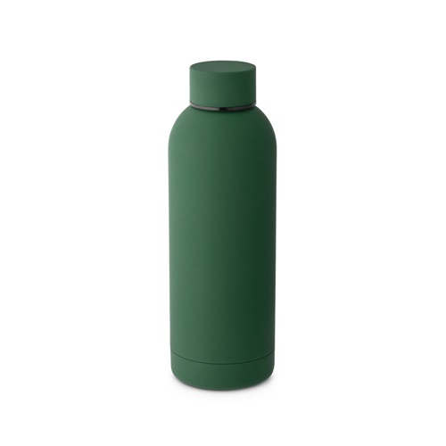 Bouteille isotherme verte au design minimaliste