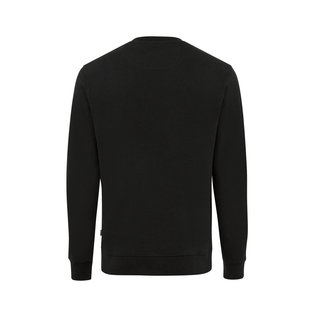Sweat-shirt noir à manches longues vu de dos