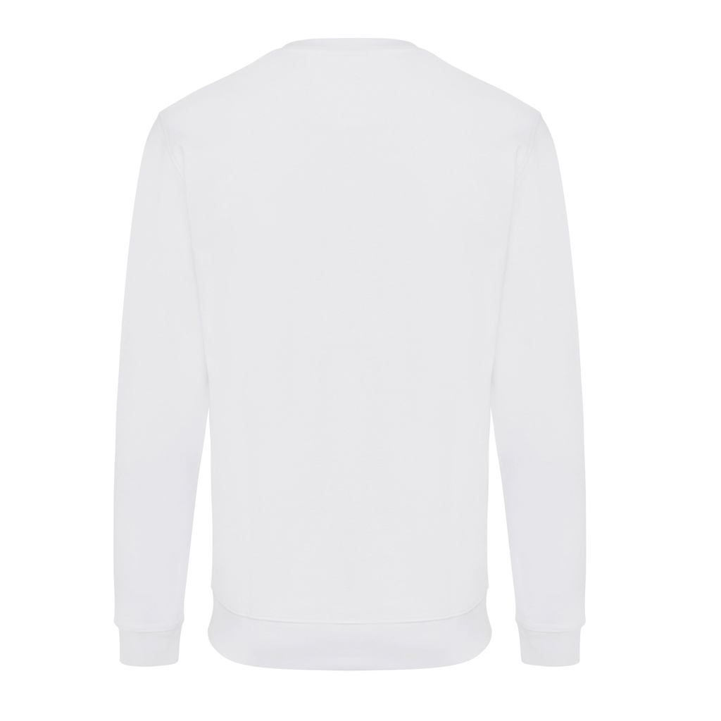 Dos de sweat-shirt blanc à manches longues