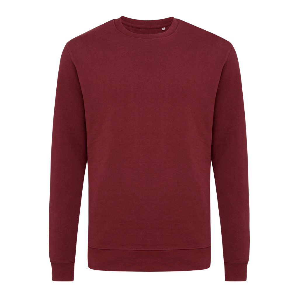 Sweat-shirt bordeaux à manches longues unisexe