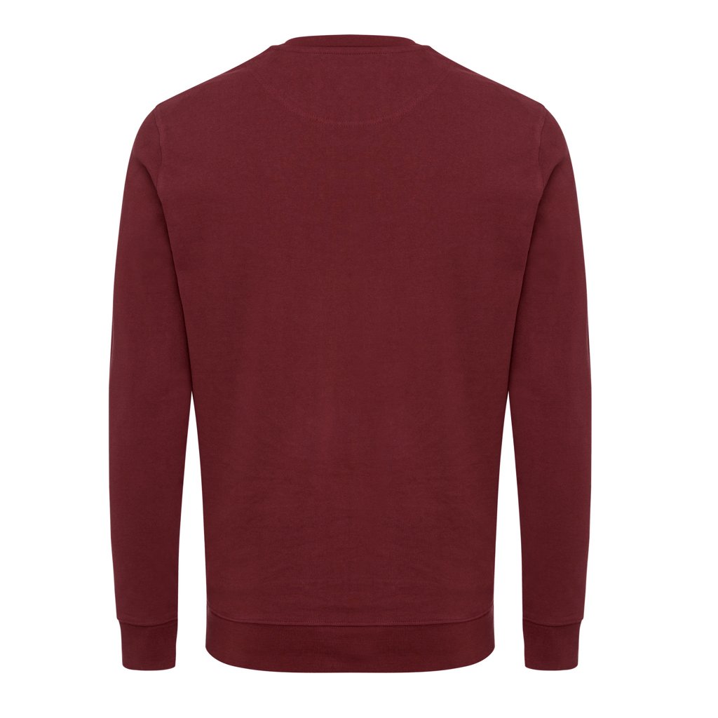 Sweat-shirt bordeaux à manches longues vu de dos