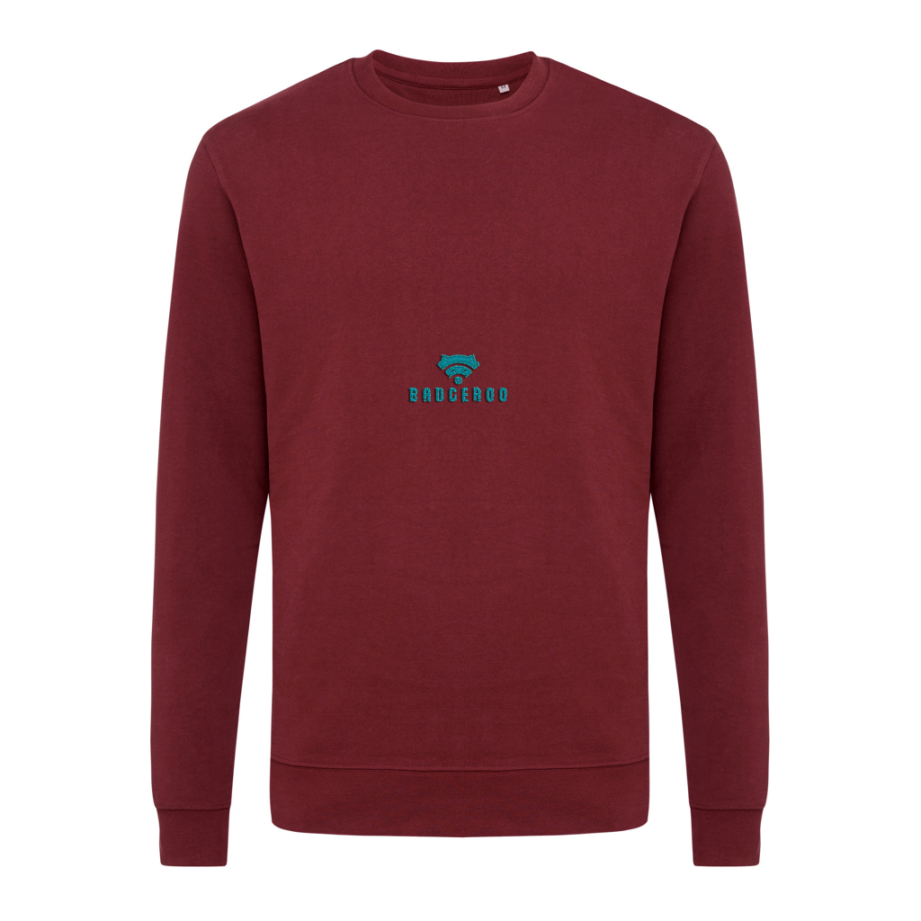 Sweat-shirt bordeaux avec logo bleu BADGEROO