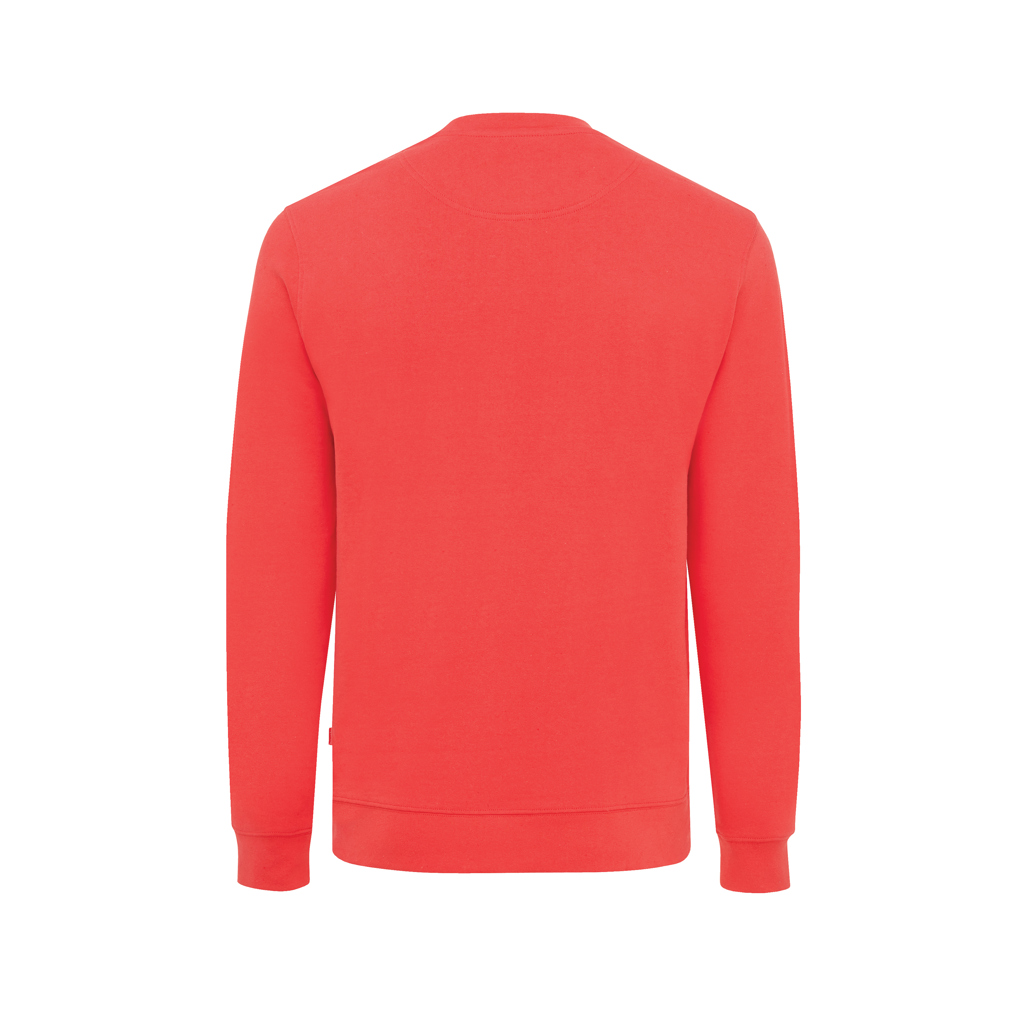 Sweat-shirt rouge à manches longues vu de dos