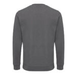 Sweat-shirt gris uni vu de dos