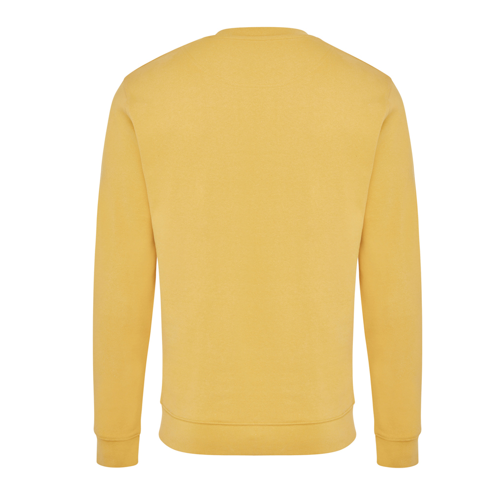 Sweat-shirt jaune uni vu de dos
