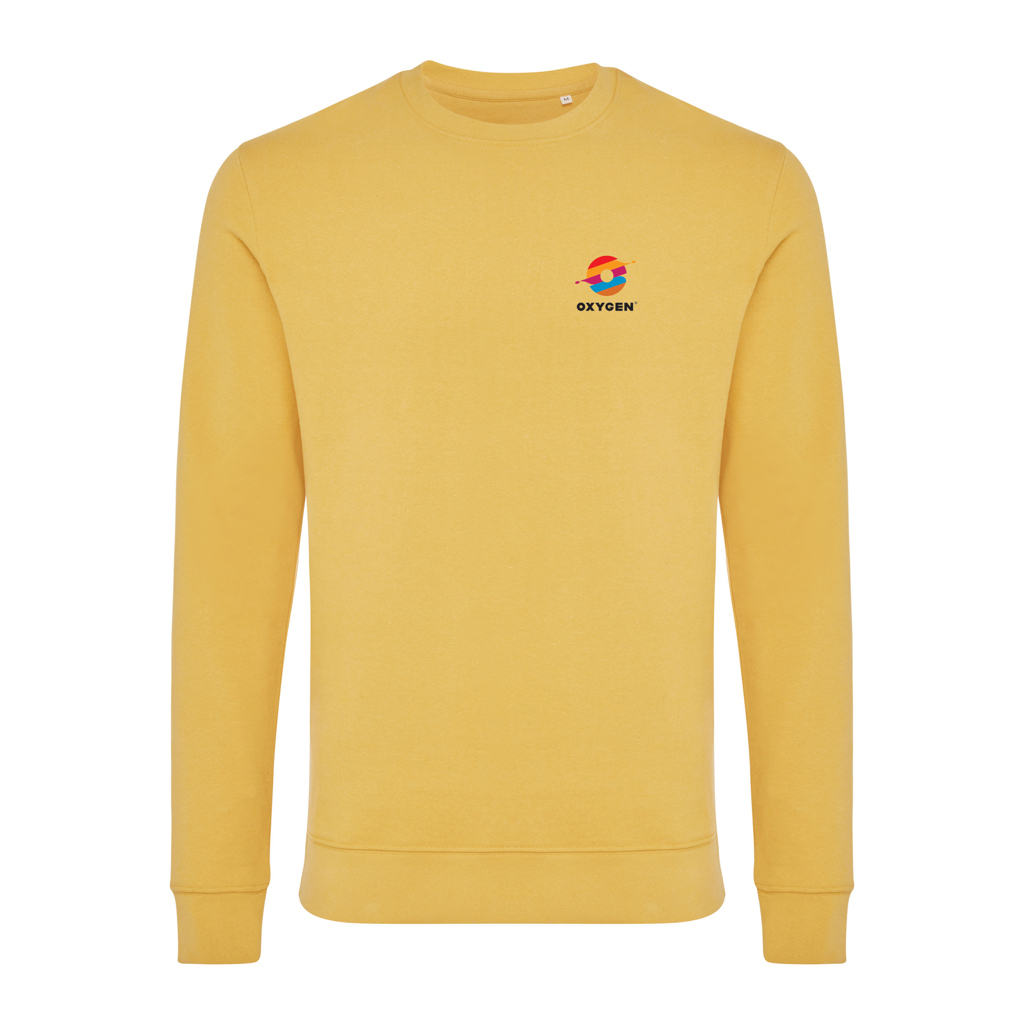 Sweat-shirt jaune à logo coloré OXYGEN