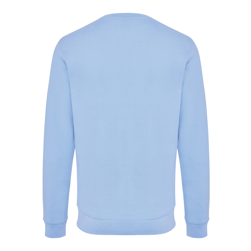 Sweat-shirt bleu clair vu de dos