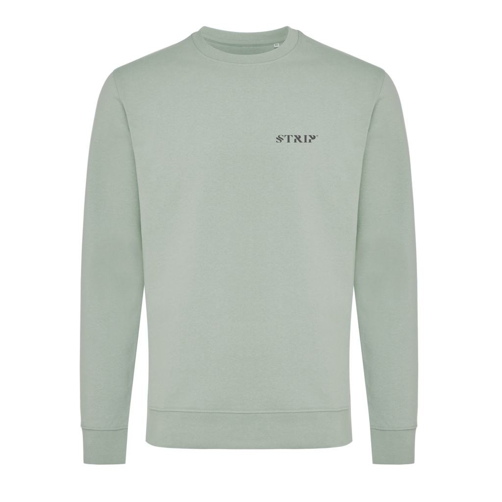 Sweat-shirt vert clair à col rond