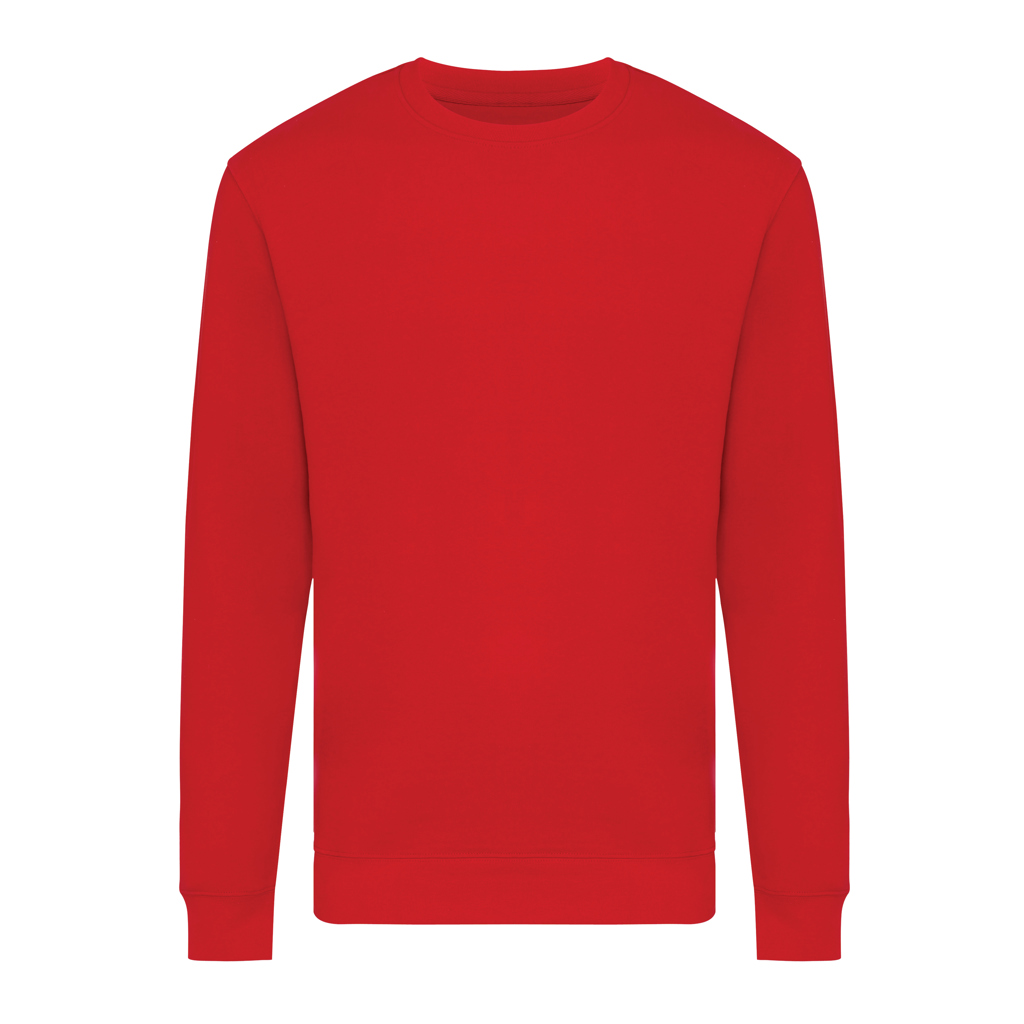 Sweat-shirt rouge à manches longues unisexe
