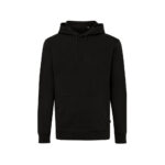 Sweat à capuche noir unisexe simple