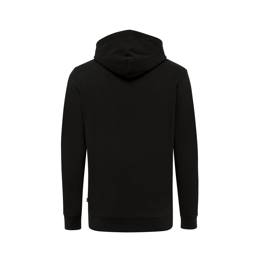 Sweat à capuche noir vu de dos