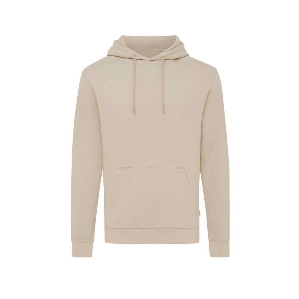 Sweat à capuche beige avec poche avant