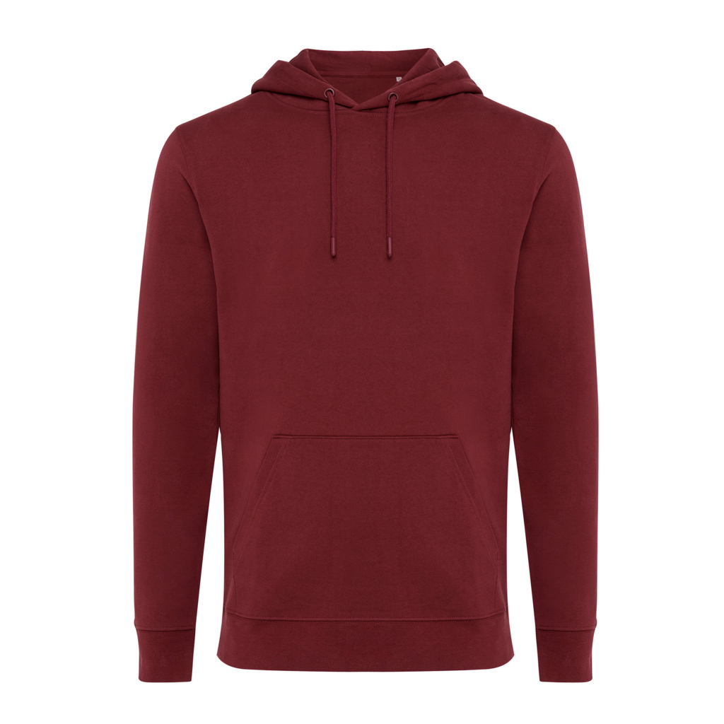 Sweat à capuche bordeaux avec poche ventrale